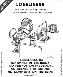 loneliness cartoon
